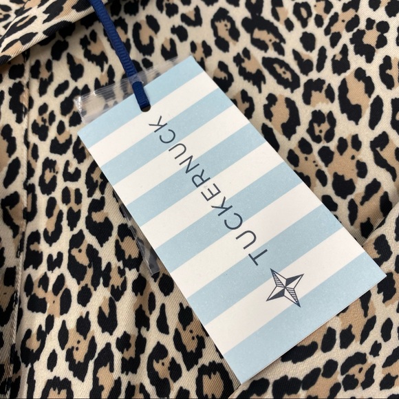 Tuckernuck new Leopard Megan taffeta dress size small - Picture 8 of 11